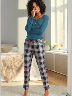 Bas de pyjama pantalon de nuit à motifs
