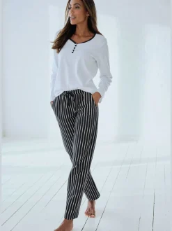 Bas de pyjama pantalon de nuit à motifs