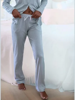 Bas de pyjama pantalon de pyjama s.oliver avec passepoils contrastés