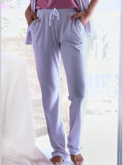 Bas de pyjama pantalon de pyjama s.oliver avec passepoils contrastés