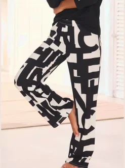 Bas de pyjama pantalon de pyjama avec motif abstrait