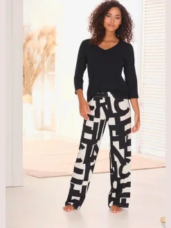 Bas de pyjama pantalon de pyjama avec motif abstrait