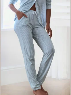 Bas de pyjama pantalon de pyjama s.oliver avec passepoil contrasté