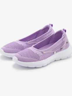 Baskets chaussures en textiles, chaussures en tissu avec chaîne décorative raffinée amovible pour un look personnalisé