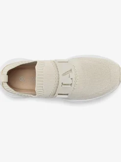 Baskets chaussures en textile, chaussures en tissu avec semelle chunky tendance