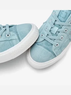 Baskets chaussures en textile au style usé et délavé tendance