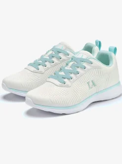 Baskets chaussures en textile, chaussures en tissu avec détails contrastés pour un look raffiné