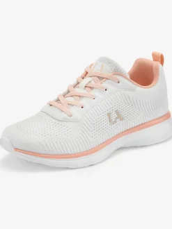 Baskets chaussures en textile, chaussures en tissu avec détails contrastés pour un look raffiné