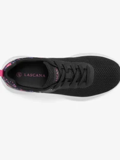 Baskets chaussures en textile, chaussures en tissu avec imprimé floral tendance et élégant
