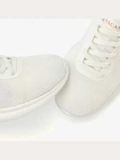 Baskets chaussures en textile, chaussures en tissu avec imprimé floral tendance et élégant