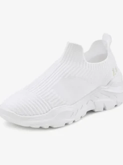 Baskets chaussures en textile, chaussures en tissu – particulièrement légères et confortables, avec semelle chunky tendance