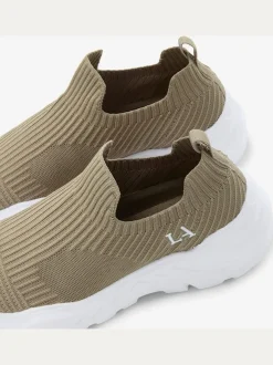 Baskets chaussures en textile, chaussures en tissu – particulièrement légères et confortables, avec semelle chunky tendance