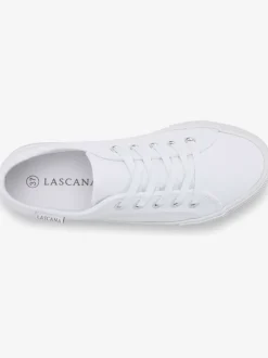 Baskets chaussures en textile, chaussures en tissu avec semelle compensée tendance