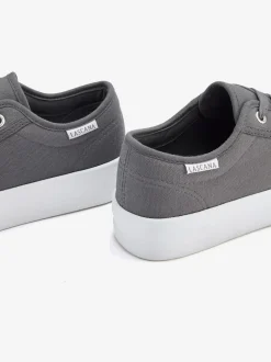 Baskets chaussures en textile, chaussures en tissu avec semelle compensée tendance