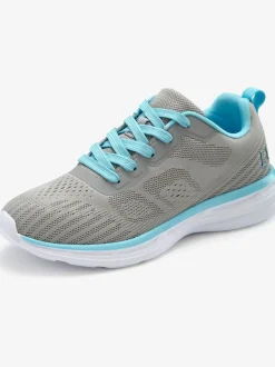 Baskets chaussures en textile, chaussures en tissu avec détails contrastés pour un look raffiné