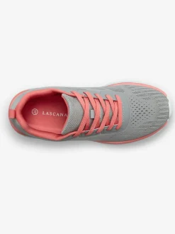 Baskets chaussures en textile, chaussures en tissu avec détails contrastés pour un look raffiné