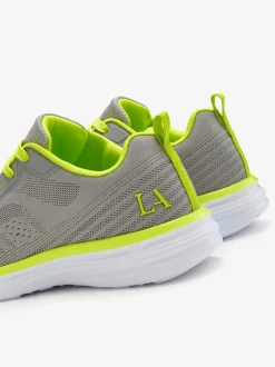 Baskets chaussures en textile, chaussures en tissu avec détails contrastés pour un look raffiné