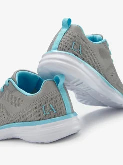 Baskets chaussures en textile, chaussures en tissu avec détails contrastés pour un look raffiné