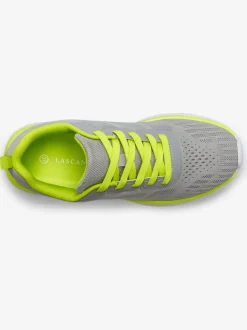 Baskets chaussures en textile, chaussures en tissu avec détails contrastés pour un look raffiné