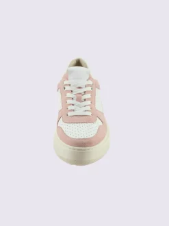 Baskets cuir de bœuf nappa et velours
