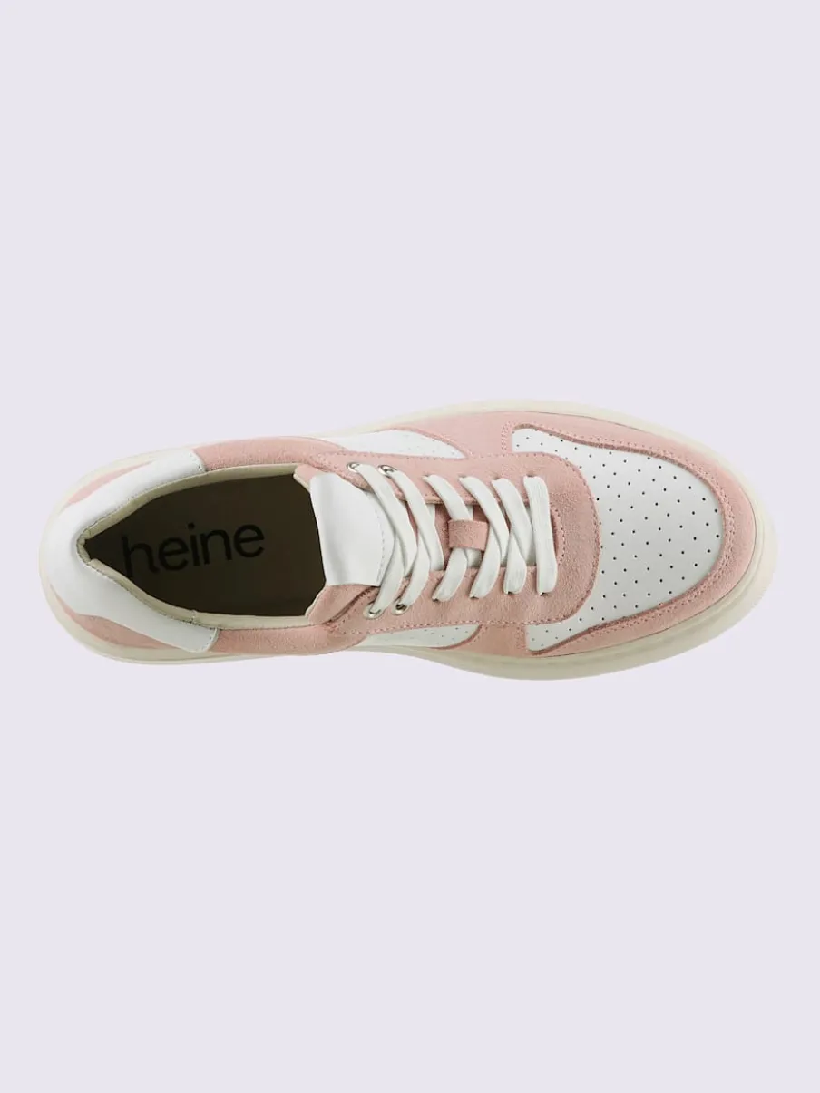 Baskets cuir de bœuf nappa et velours