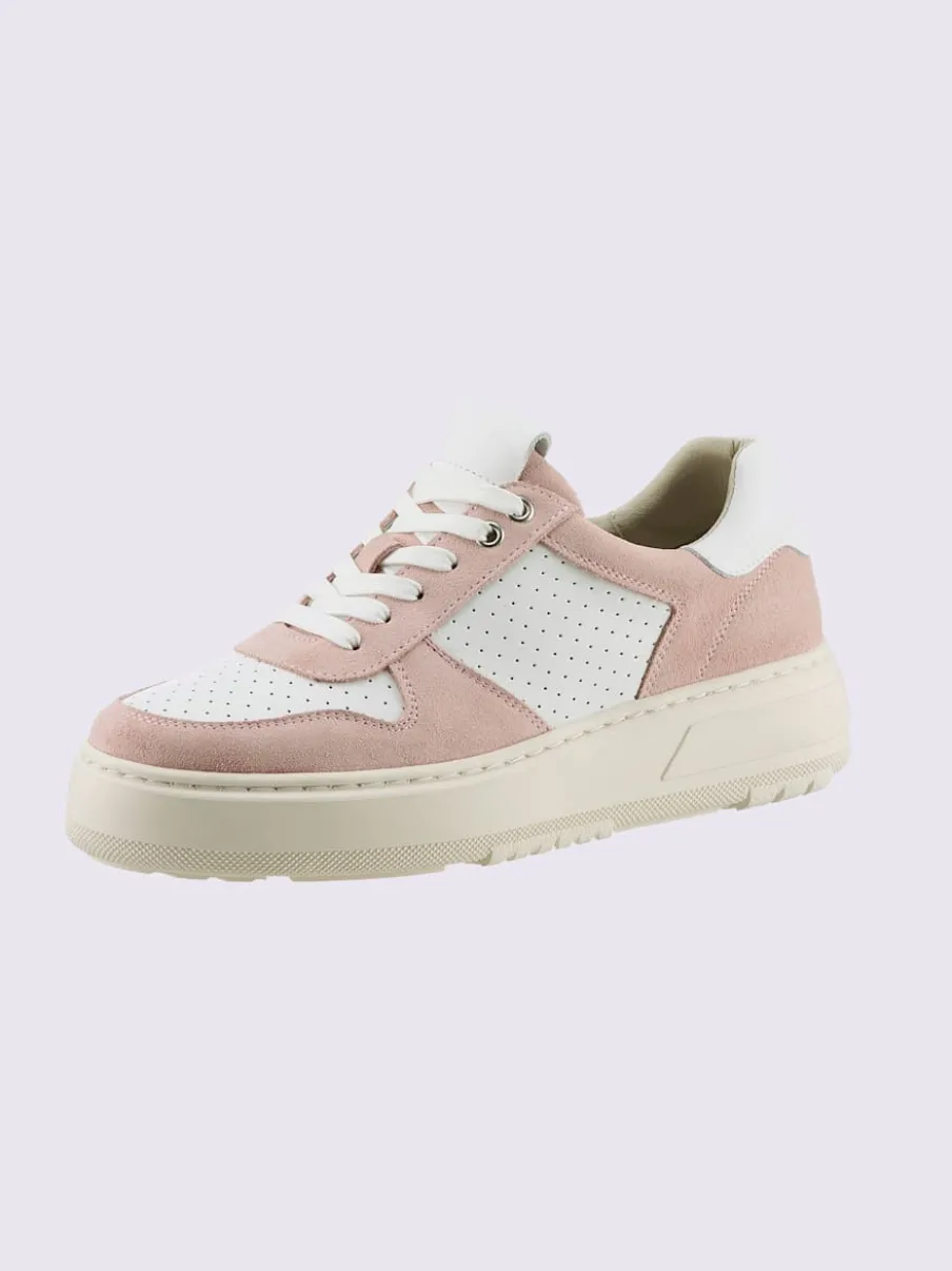 Baskets cuir de bœuf nappa et velours