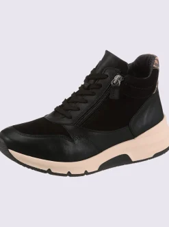 Baskets cuir de bœuf nappa et velours