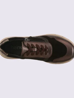 Baskets cuir de bœuf nappa et velours