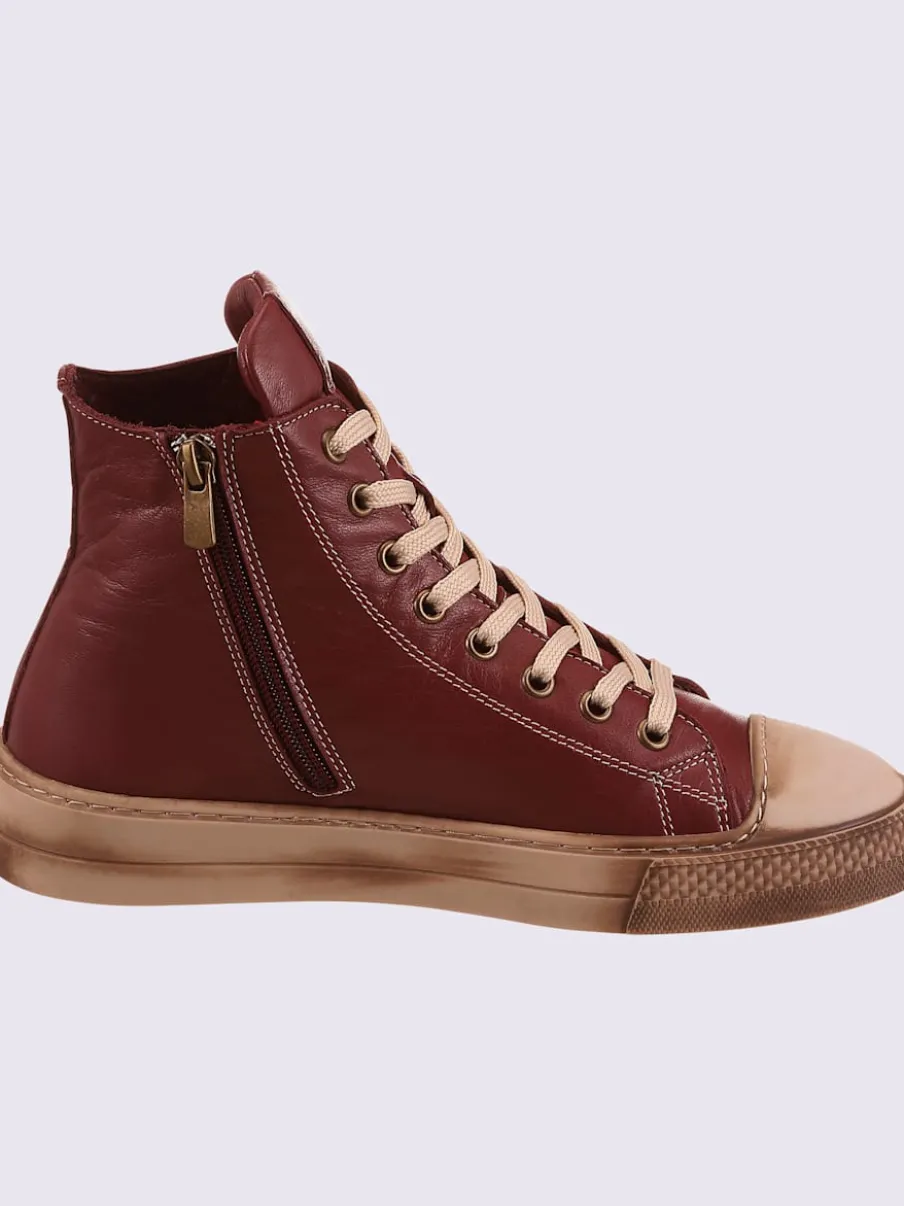 Baskets cuir nappa de vache