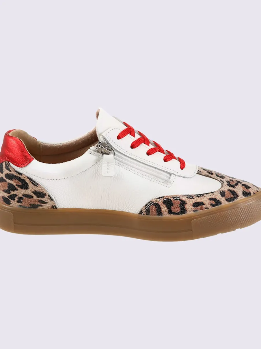 Baskets cuir vachette