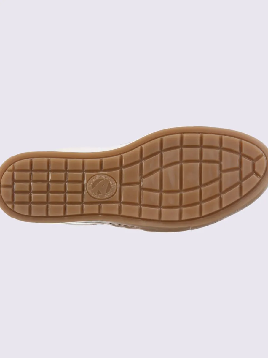 Baskets cuir vachette