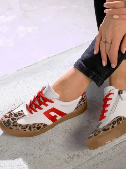 Baskets cuir vachette