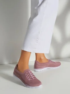 Baskets lacets élastiques et semelle flexible pour un confort optimal