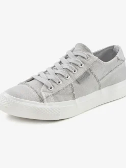 Baskets sneakers au style usé et délavé tendance