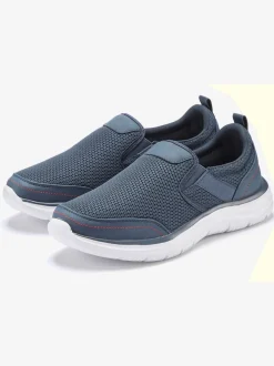 Baskets sneakers basiques confortables à enfiler avec talon légèrement rembourré pour un confort optimal