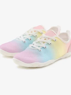 Baskets sneakers colorées avec semelle ultra-légère, très plate et flexible, qui vous donne l'impression de marcher pieds nus