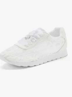 Baskets sneakers d'été légères avec dentelle tendance, effet légèrement transparent