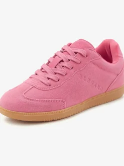 Baskets sneakers tendance en cuir velours de qualité, très confortables grâce au talon légèrement rembourré