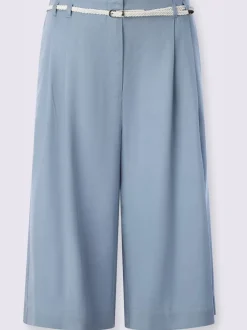 Bermuda de style sportif à jambes larges avec ceinture élastique