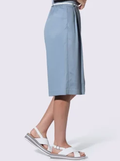 Bermuda de style sportif à jambes larges avec ceinture élastique