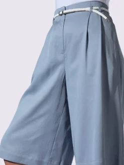 Bermuda de style sportif à jambes larges avec ceinture élastique