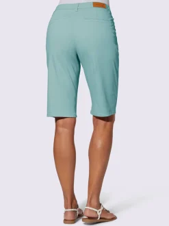Bermuda en jean à ceinture gainante avec poches latérales