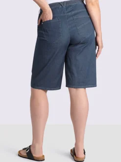 Bermuda en jean ceinture élastique