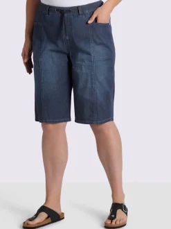 Bermuda en jean ceinture élastique