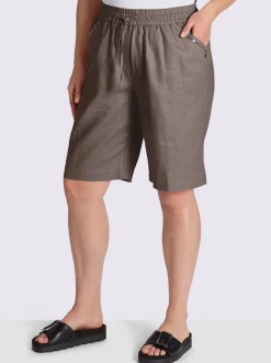 Bermuda mélange lin et viscose