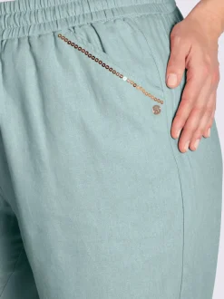 Bermuda mélange lin et viscose