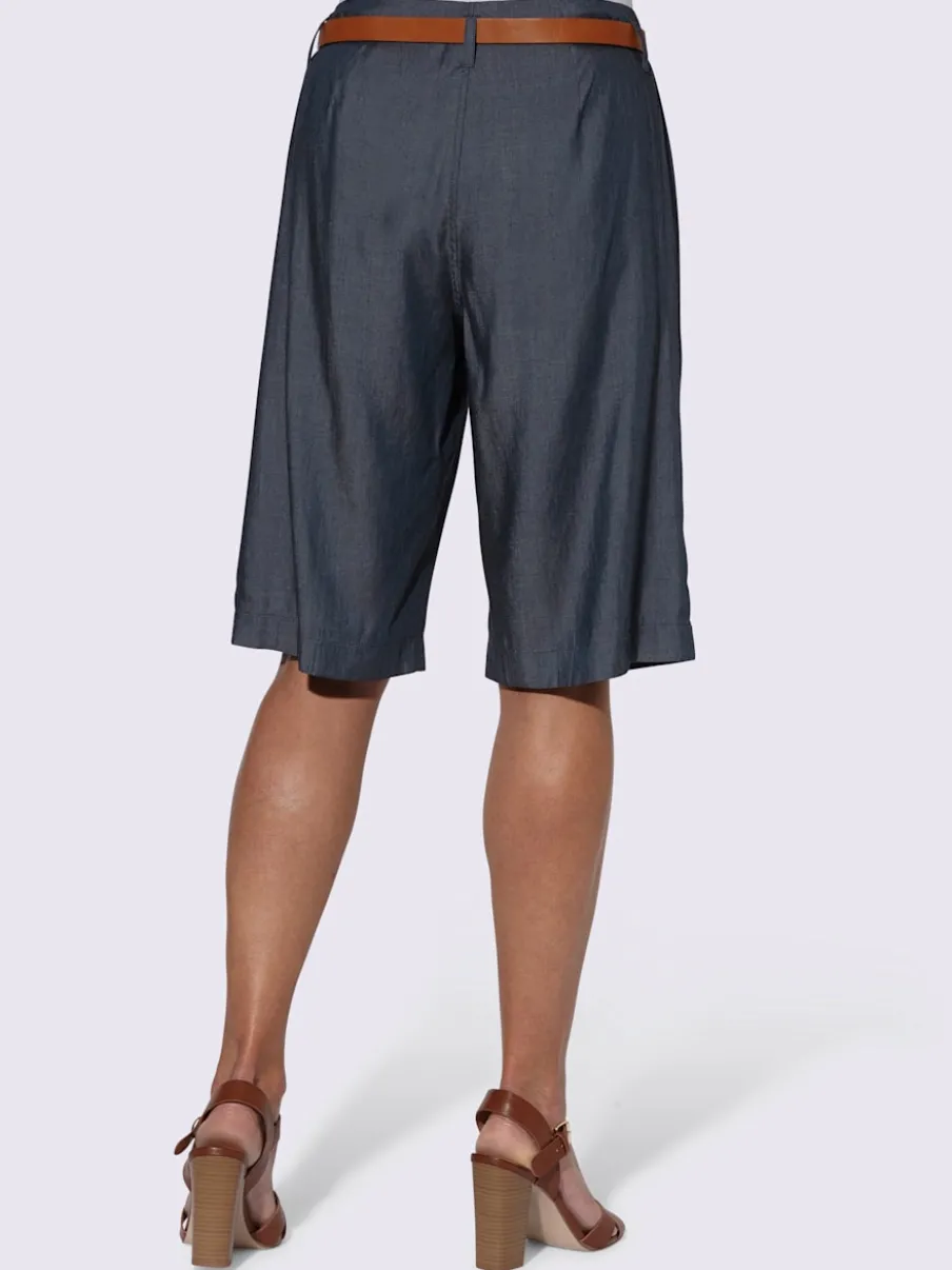 Bermudas légers avec poches et ceinture gainante ajustable