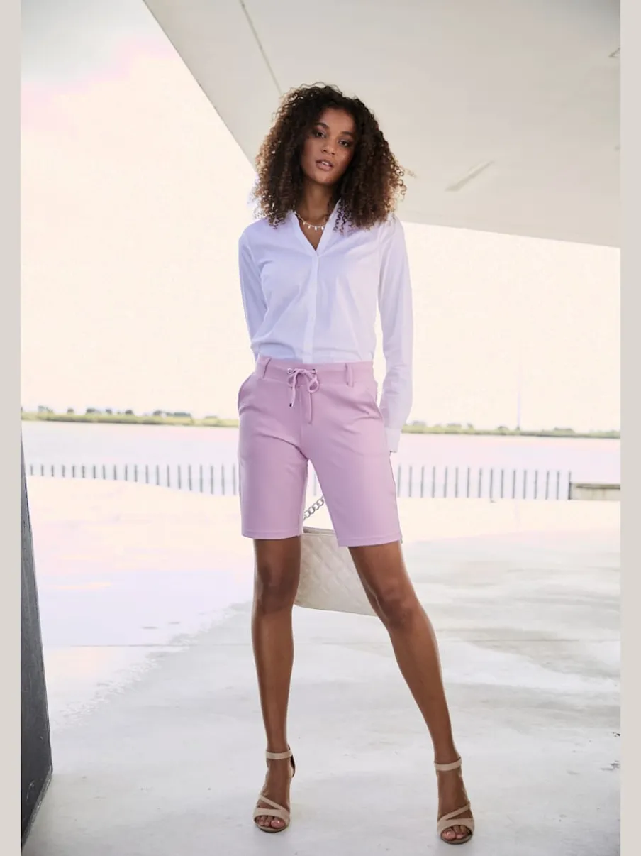 Bermudas à lien à nouer avec poches latérales fendues