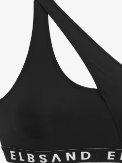Bikini bustier asymétrique avec ruban élastique et bonnets amovibles