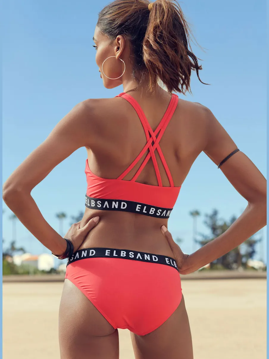 Bikini bustier avec ruban élastique et bonnets amovibles